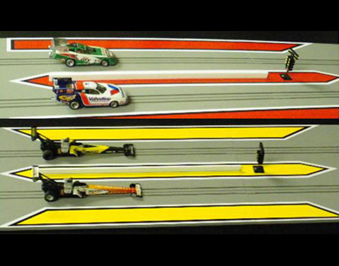 HO SCALE DRAG STRIP STAGING AND BURNOUT AREA #50 